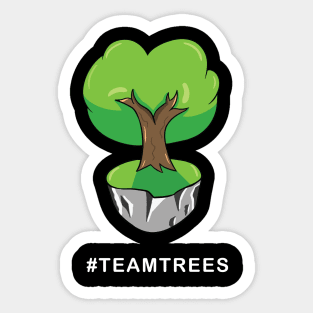 Cool #teamtrees Design Sticker